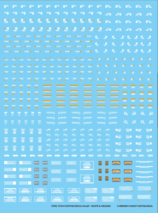 G-Rework Decal - Caution White & Yellow 01