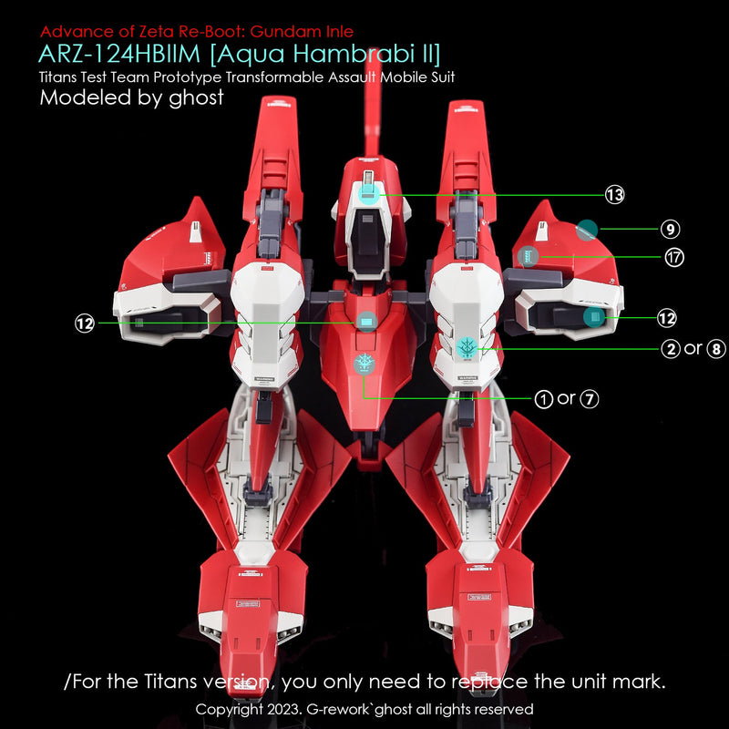 G-Rework Decal - [HG] A.O.Z. ARZ-124HBIIM Aqua Hambrabi II