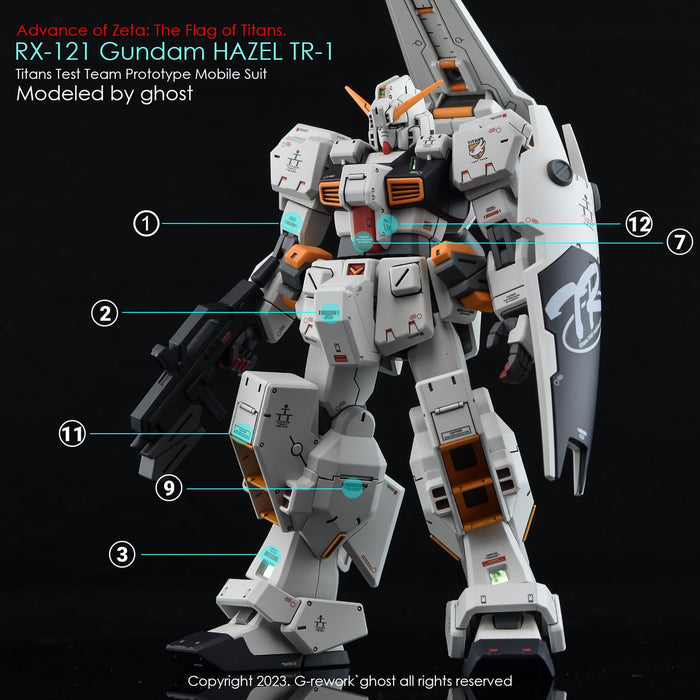 G-Rework Decal - [HG] A.O.Z. RX-121-1 Gundam TR-1 [Hazel Custom]