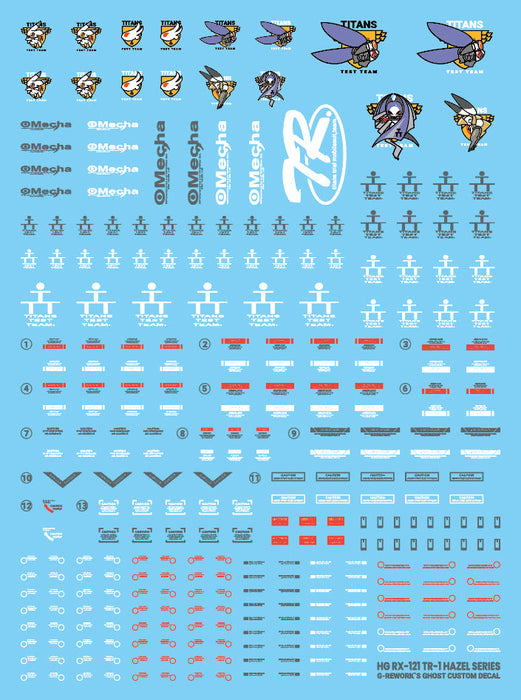 G-Rework Decal - [HG] A.O.Z. RX-121-1 Gundam TR-1 [Hazel Custom]