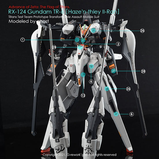 G-Rework Decal - [HG] A.O.Z RX-124 Gundam TR-6 [Haze'n-Thley II-Rah]