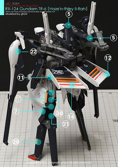 G-Rework Decal - [HG] A.O.Z RX-124 Gundam TR-6 [Haze'n-Thley II-Rah]