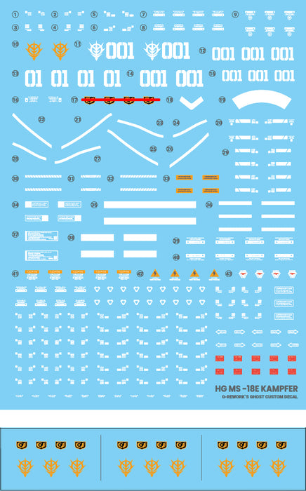 G-Rework Decal - [HG] MS-18E Kampfer