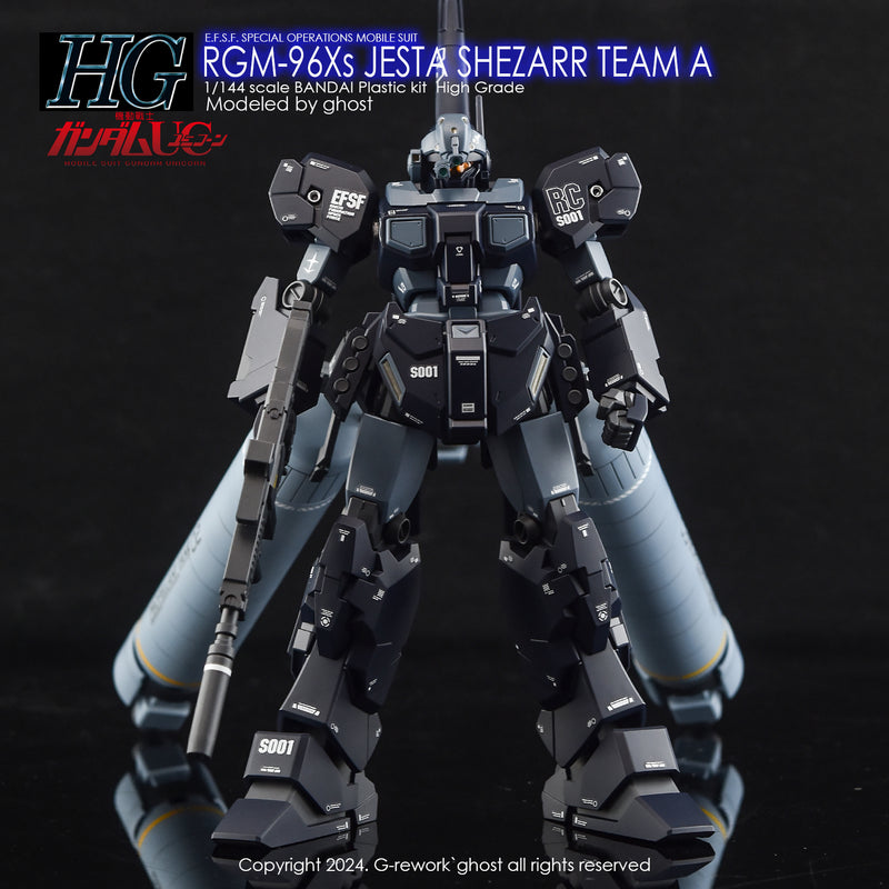 G-Rework Decal - [HG] RGM-96XS Jesta Shezarr Type Team A