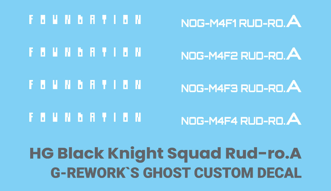 G-Rework Decal - [HG] [Seed] Black Knight Squad Rud-Ro.A