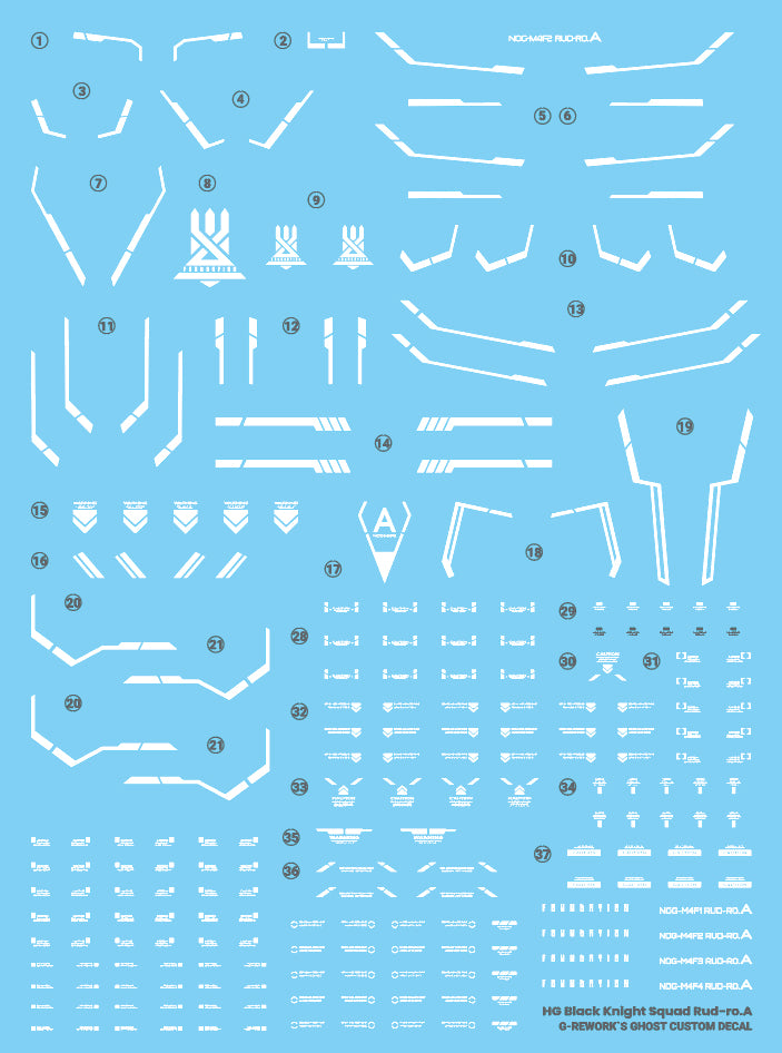 G-Rework Decal - [HG] [Seed] Black Knight Squad Rud-Ro.A