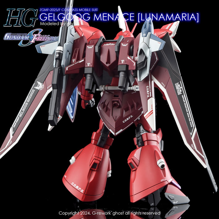 G-Rework Decal - [HG] [Seed] Gelgoog Menace (Lunamaria Hawke Custom)