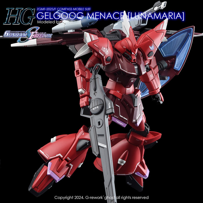 G-Rework Decal - [HG] [Seed] Gelgoog Menace (Lunamaria Hawke Custom)