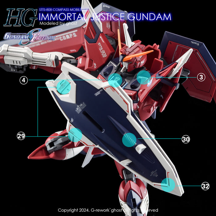 G-Rework Decal - [HG] [Seed] Immortal Justice Gundam