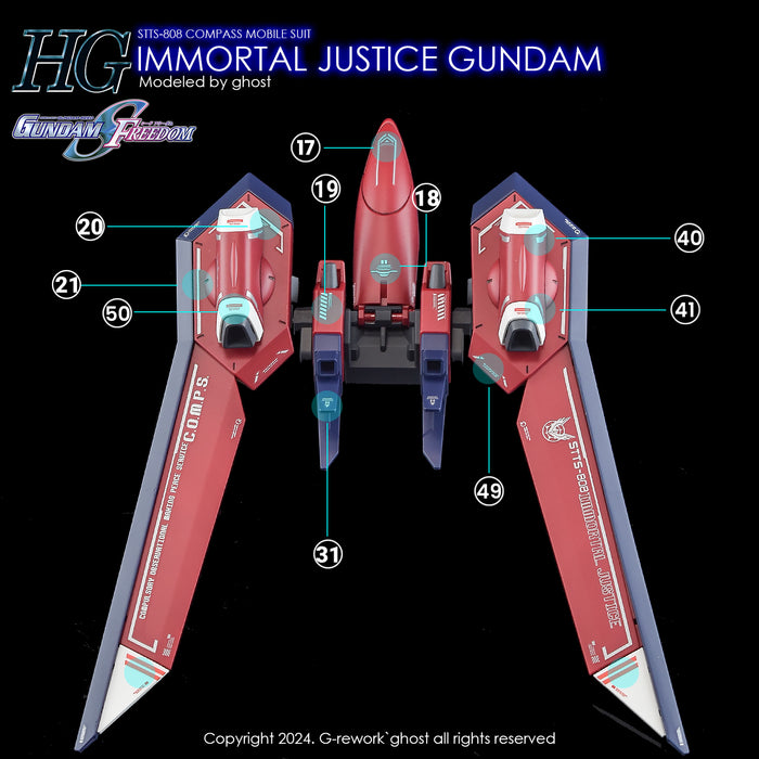 G-Rework Decal - [HG] [Seed] Immortal Justice Gundam