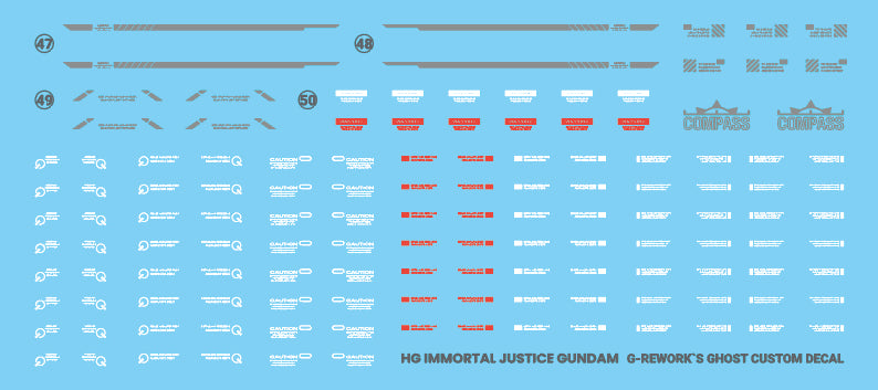 G-Rework Decal - [HG] [Seed] Immortal Justice Gundam