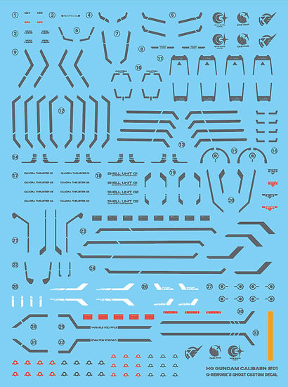 G-Rework Decal - [HG] [The Witch From Mercury] Gundam Calibarn