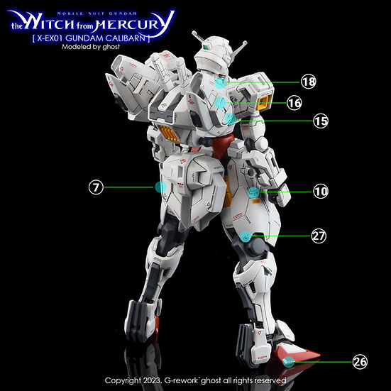 G-Rework Decal - [HG] [The Witch From Mercury] Gundam Calibarn