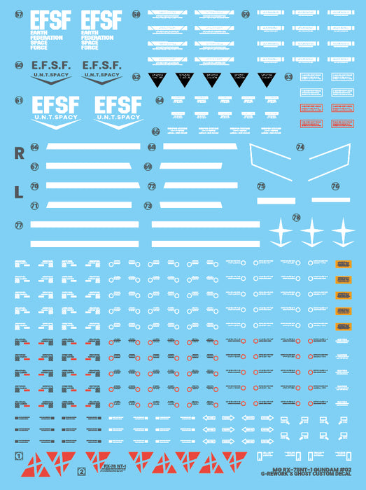 G-Rework Decal - [MG] RX-78 NT-1 Gundam Alex 2.0
