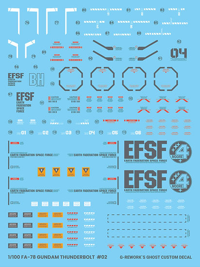 G-Rework Decal - [MG] Full Armor Gundam Ver. Ka [Gundam Thunder Bolt]