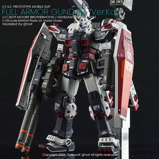 G-Rework Decal - [MG] Full Armor Gundam Ver. Ka [Gundam Thunder Bolt]