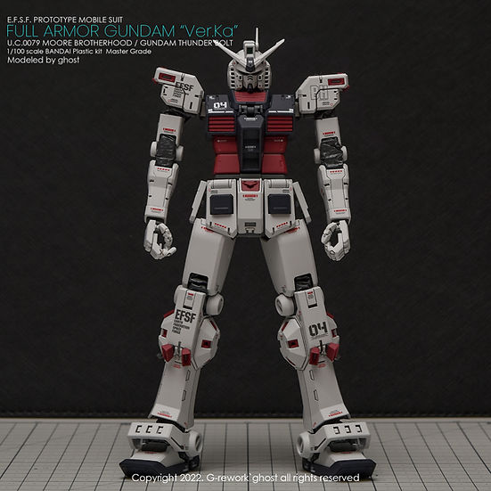 G-Rework Decal - [MG] Full Armor Gundam Ver. Ka [Gundam Thunder Bolt]