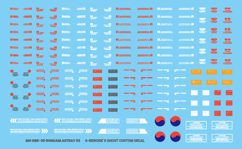 G-Rework Decal - [MG] GBK-20th Gundam Astray (Korea Ver.)