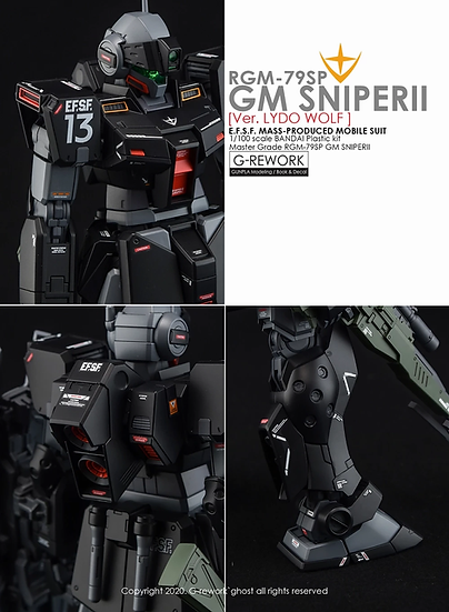 G-Rework Decal - [MG] RGM-79SP GM Sniper II [Lydo Wolf]