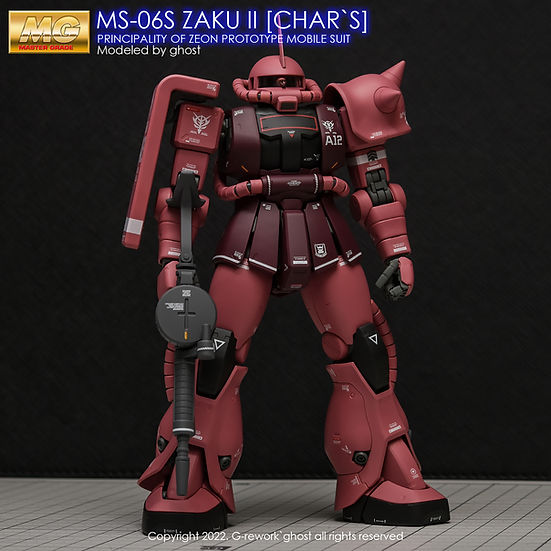 G-Rework Decal - [MG] Zaku II 2.0 Char (Decal V2.0)
