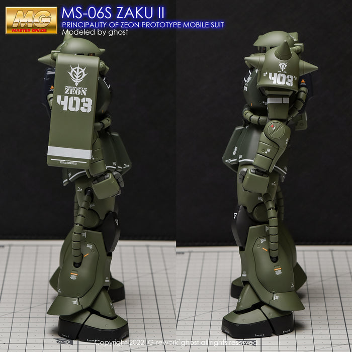 G-Rework Decal - [MG] Zaku II 2.0 (Decal V2.0)