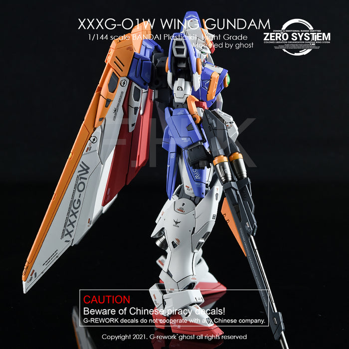 G-Rework Decal - [RG] Wing Gundam TV.Ver