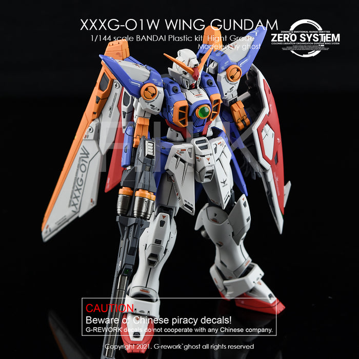 G-Rework Decal - [RG] Wing Gundam TV.Ver