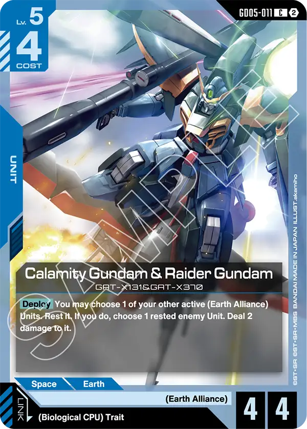 [GD05-011] C Calamity Gundam & Raider Gundam