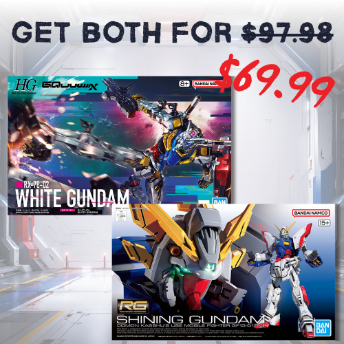 HG+RG Bundle White Gundam & Shining Gundam