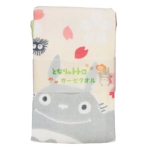 Ghibli Imabari Gauze Series (Face Towel) - Flower (Pink And White) - My Neighbor Totoro