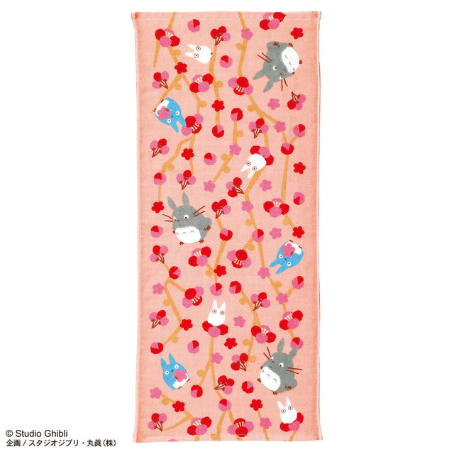 Ghibli Imabari Gauze Series (Face Towel) - Flower (Plum) - My Neighbor Totoro