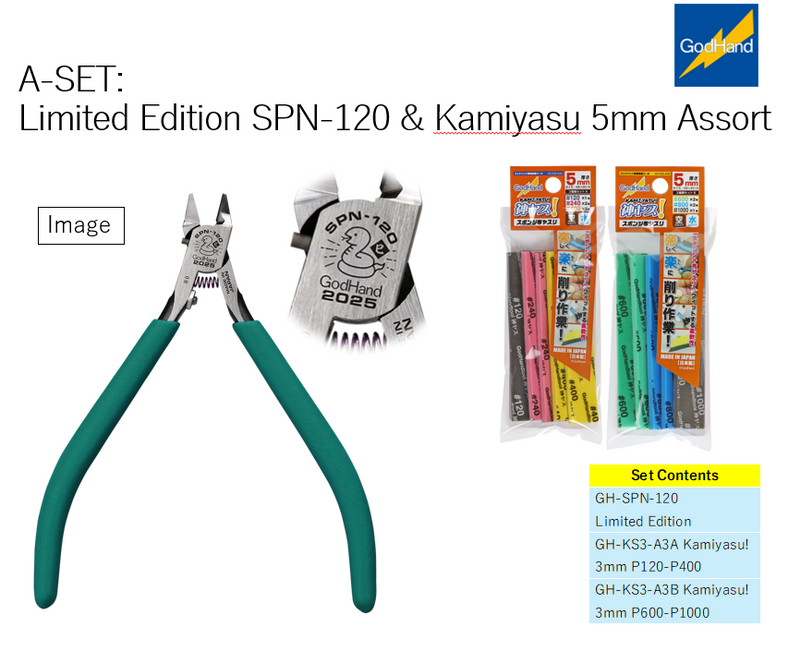 GodHand - SPN-120 & Kamiyasu 5mm Assort Set (Lunar New Year Limited Edition) GH-LNY-25A-SET