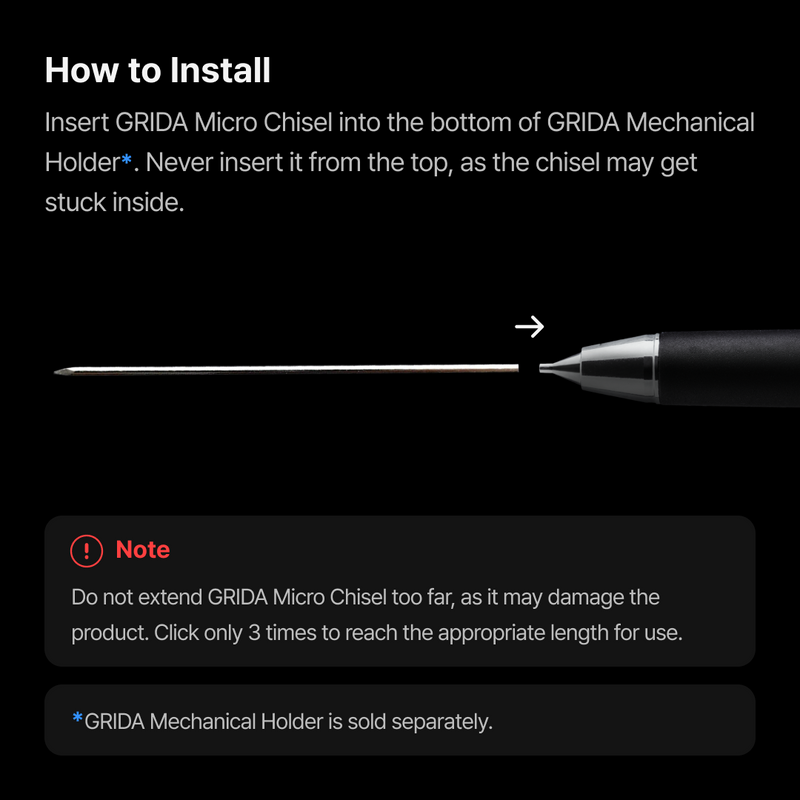 Grida Micro Chisels (Set Of 2)