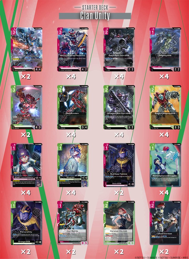 Gundam CG - Clan Unity Starter Deck [ST-06]
