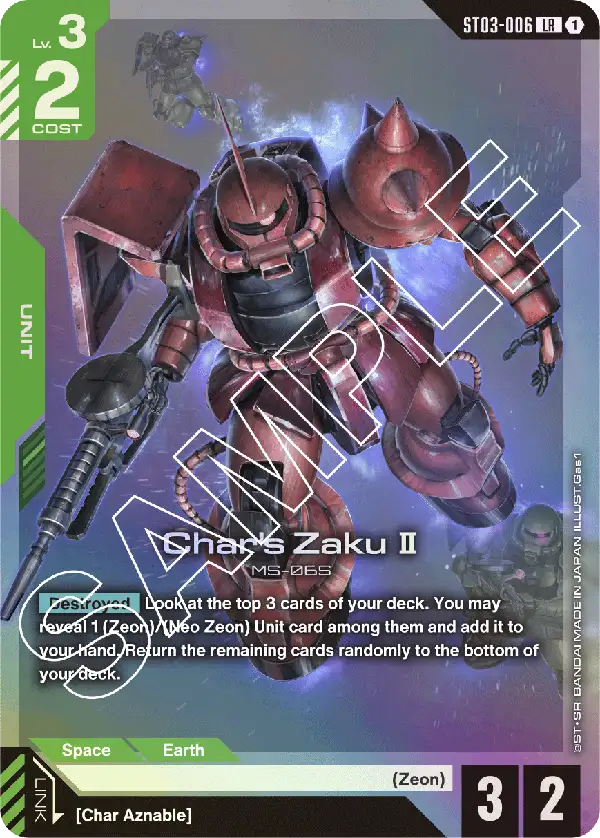 Gundam CG - Zeon's Rush Starter Deck [ST-03]