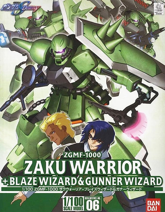 HGCE 06 Zaku Warrior + Blaze Wizard & Gunner Wizard 1/100