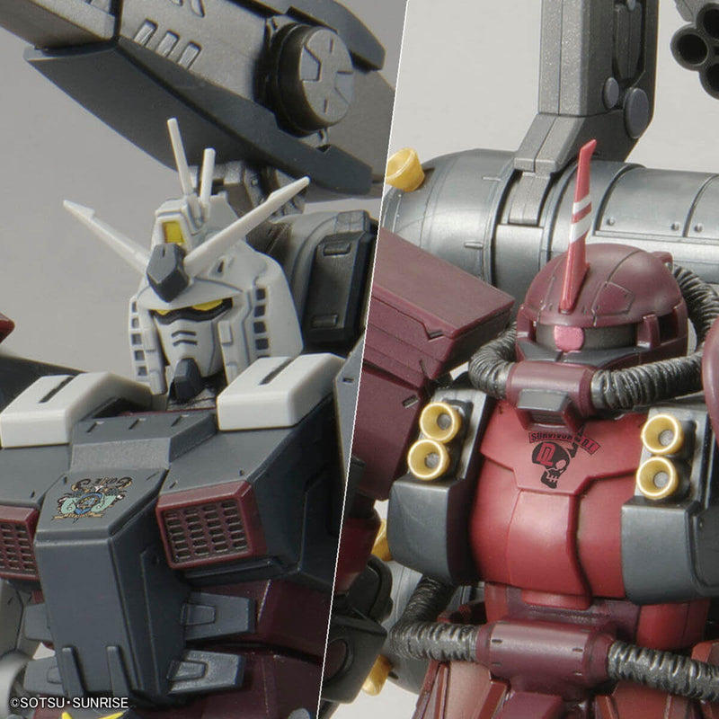 HGTB The Gundam Base Limited Full Armor Gundam Vs Psycho Zaku Set [Gundam Thunderbolt 10th Anniversary Ver.] 1/144