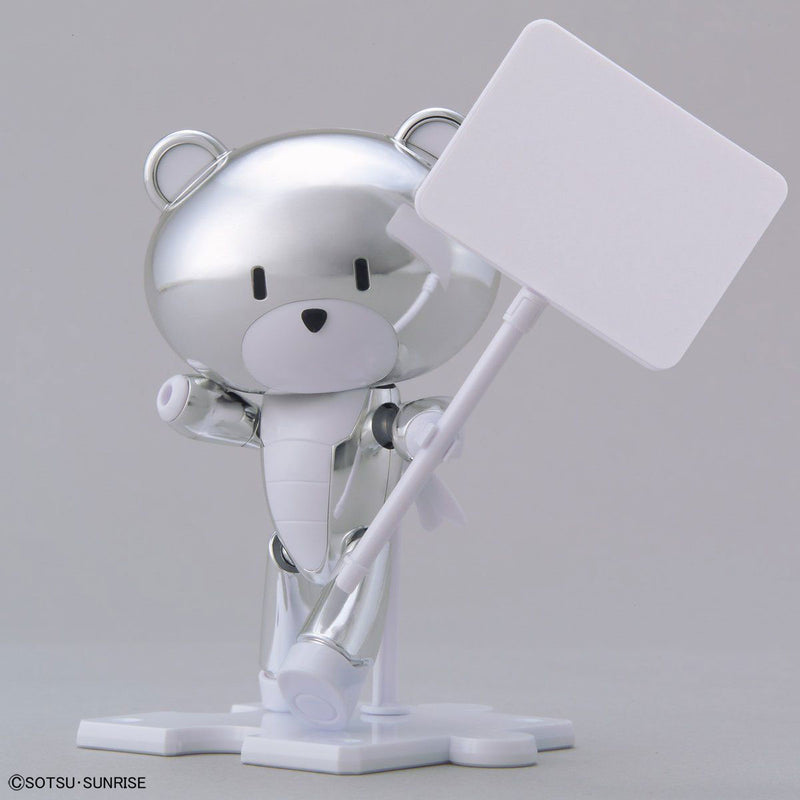 HG The Gundam Base Limited Petit'Gguy Silver Sparkle & Placard 1/144