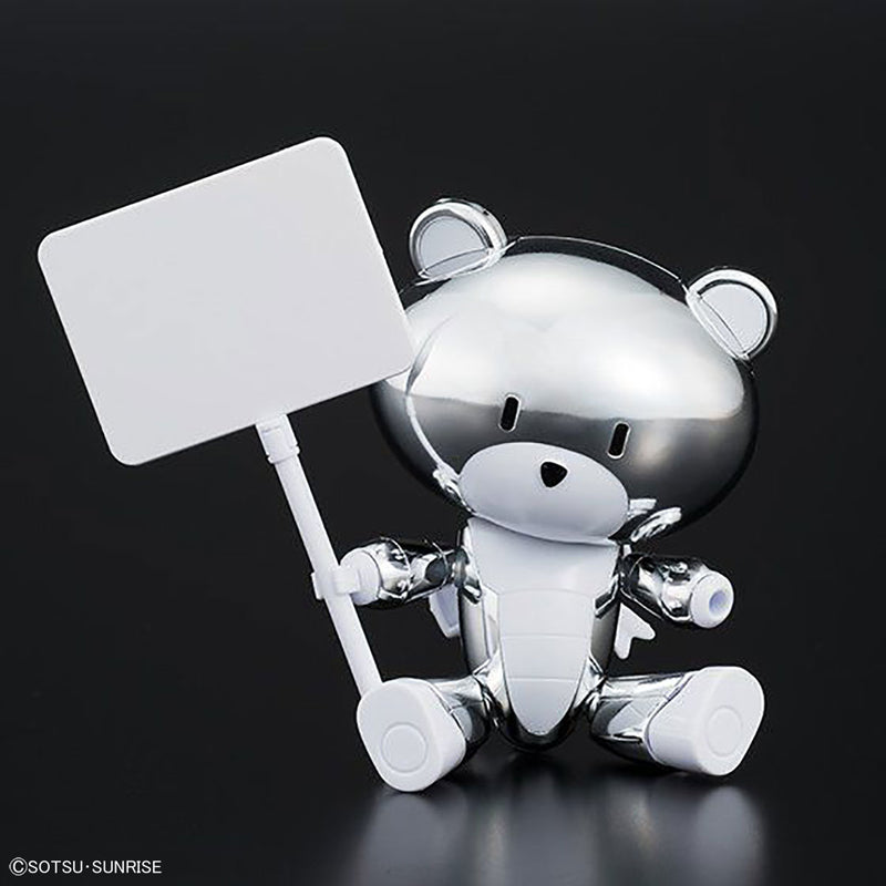 HG The Gundam Base Limited Petit'Gguy Silver Sparkle & Placard 1/144