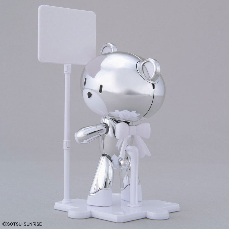HG The Gundam Base Limited Petit'Gguy Silver Sparkle & Placard 1/144