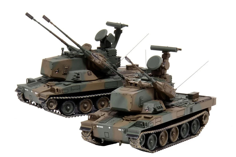 JGSDF Type 87 Self-Propelled Anti-Aircraft Gun (Set of 2) Special Version (w/Photo-Etched Parts) 1/72
