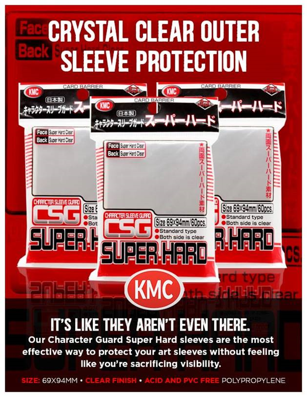 KMC - Character Guard [Clear] Super Hard Outer Sleeve (60 Count)