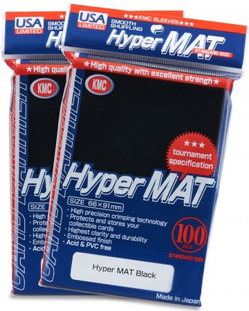 KMC - Hyper Matte [Black] Sleeve Standard Card (100 Count)
