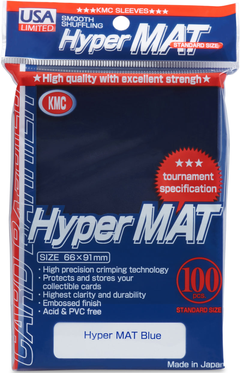 KMC - Hyper Matte [Blue] Sleeve Standard Card (100 Count)