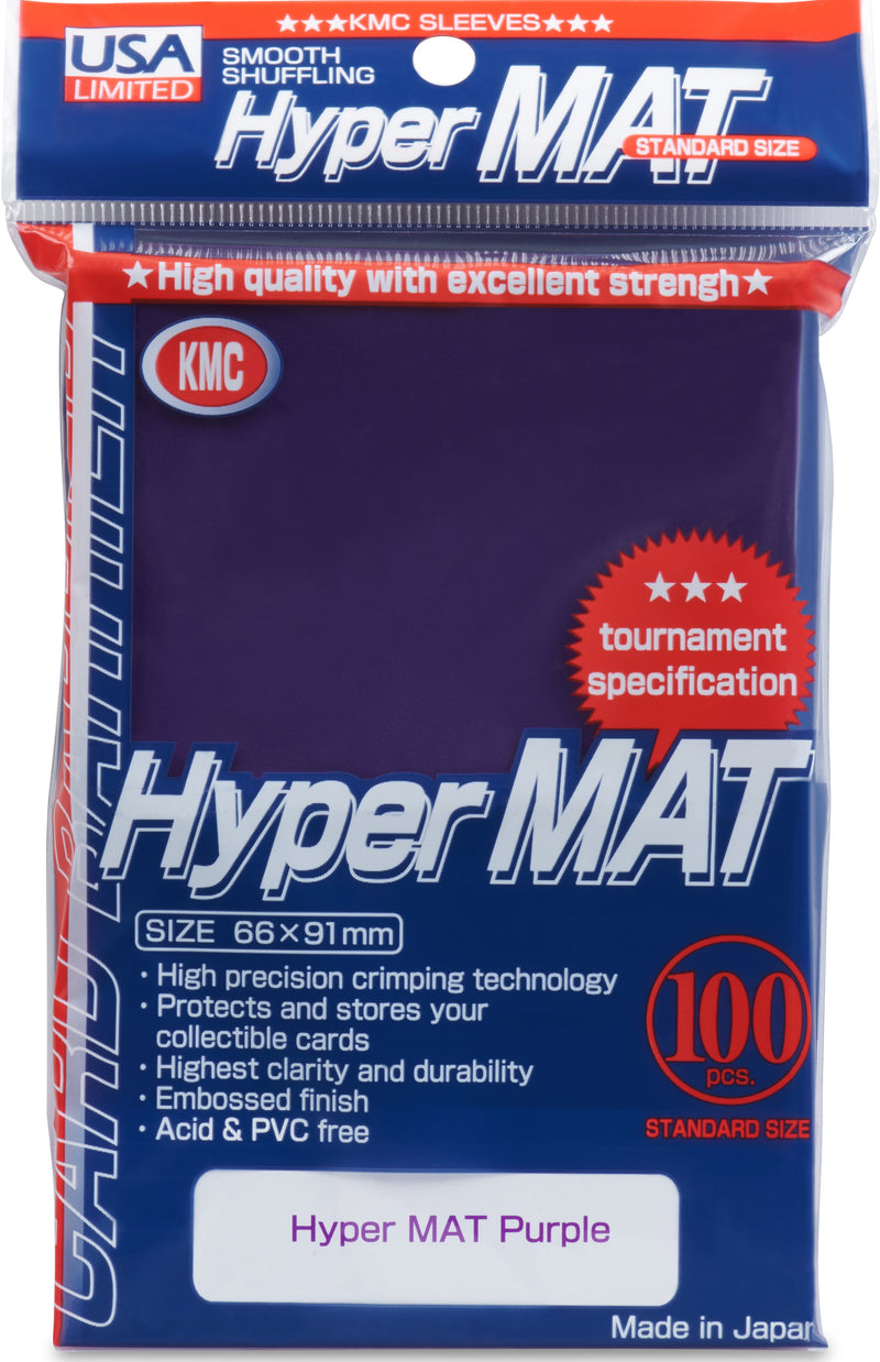 KMC - Hyper Matte [Purple] Sleeve Standard Card (100 Count)