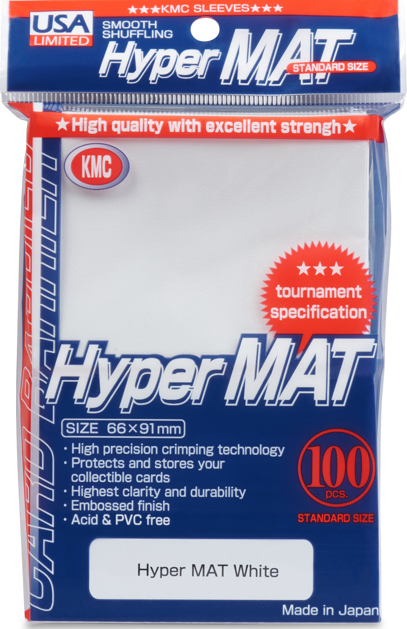 KMC - Hyper Matte [White] Sleeve Standard Card (100 Count)