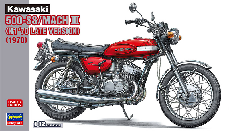Kawasaki 500-SS/Mach III (H1 '70 Late Version) 1/12