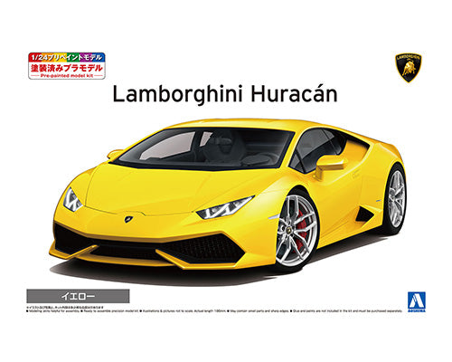 Lamborghini Huracan Yellow Pre-Painted No. 4 1/24