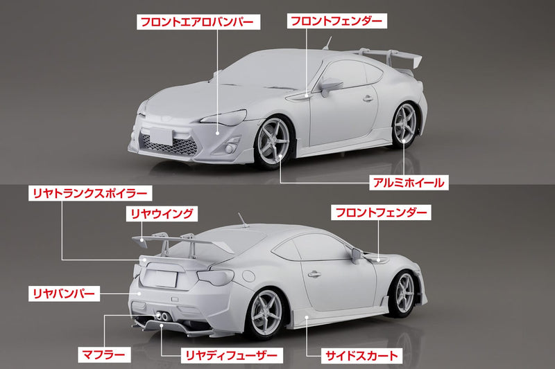 MF GHOST No 4 - Katagiti Kanata ZN6 Toyota 86 Comics Vol.14 Seaside Double Lane Ver. 1/24