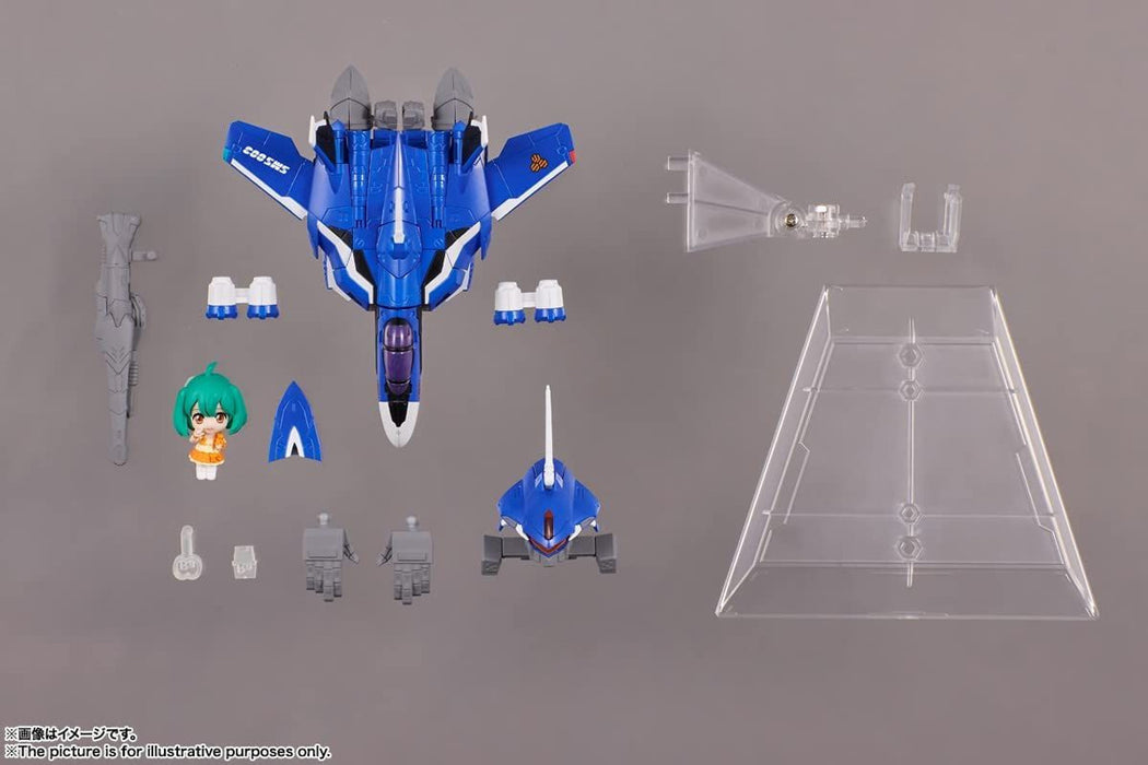 Macross Frontier Tiny Session VF-25G Messiah Valkyrie (Michael Use) with Ranka Figure